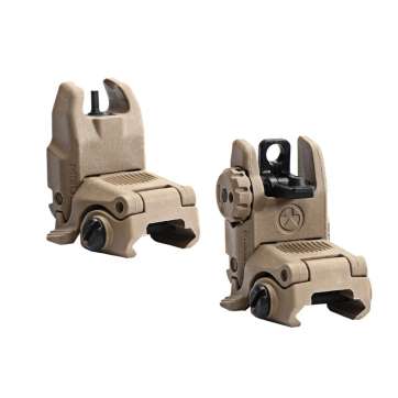 Mbus Front And Rear Sight Fde