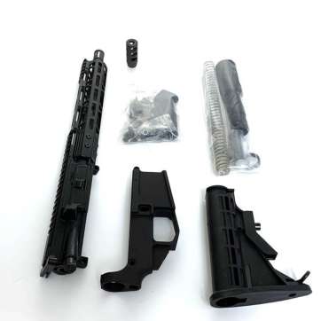 Complete 10.5″ 5.56/300BLK AR-15 Pistol 80% Build Kit